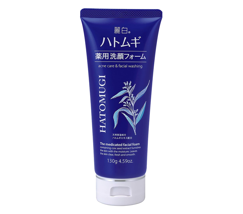 KUMANO YUSHI Reihaku Hatomugi Medicated Facial Foam